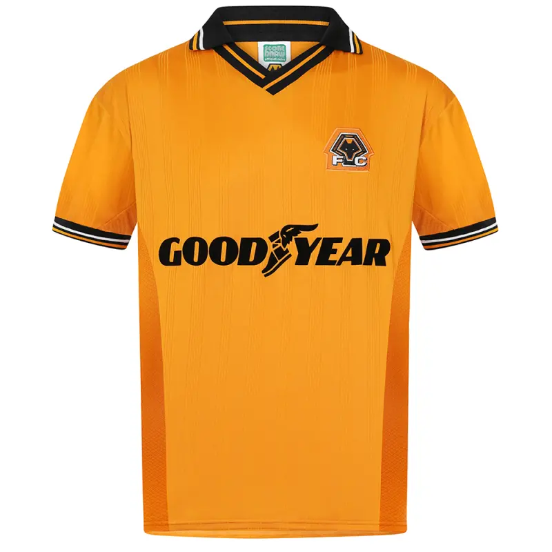Wolverhampton Wanderers Store | Shop Official 1998 Retro Home Shirt Wolves Gear